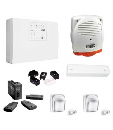 URMET Easy IR Einbruchsalarm KIT Sensoren Kit Schlüssel und Sirene 1061/906