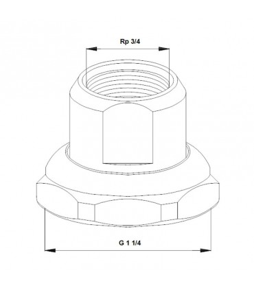 Grundfos Verbindungsset G 1 1/4 / Rp 3/4 529982