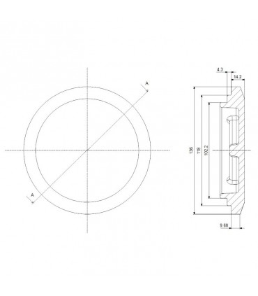 Grundfos Blindflansch für Umwälzpumpen der Serie Magna 98159372