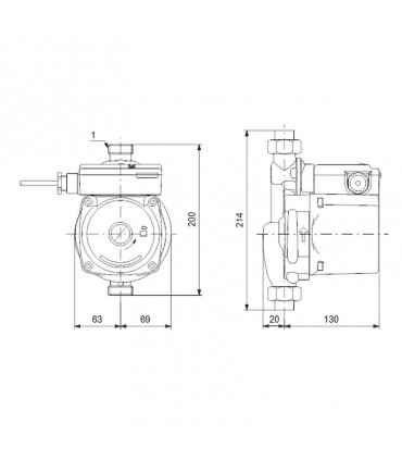 Grundfos häusliche Warmwasserzirkulation UPA 15-120 230V 99553575