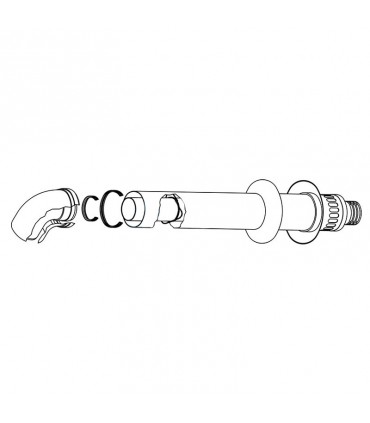 Wandmontierter Rauchgasabzugssatz für Rinnai-Warmwasserbereiter FOT-HX080-007