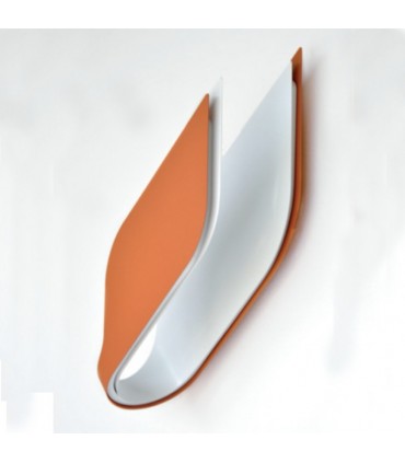 Lumen Center Italia Wandlicht Floliage P Oxyde ( ziegelbraun ) und mattweiße LED 12W 3000K warmes Licht IP20 FOL117P