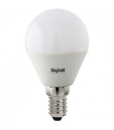 Beghelli Kugelbirne LED E14 5W 6500K weißes Licht 56987