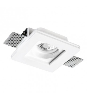 Jahrhundert Jessy quadratischer Gipseinbaustrahler Weiß JESSY-SQ100