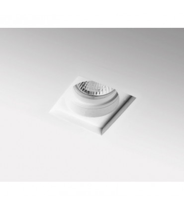 Jahrhundert Jessy quadratischer Gipseinbaustrahler Weiß JESSY-SQ100