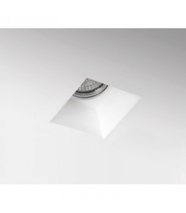 Jahrhundert Jessy quadratischer Gipseinbaustrahler Weiß JESSY-SQ120