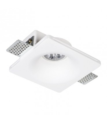 Jahrhundert Jessy quadratischer Gipseinbaustrahler Weiß JESSY-SR120