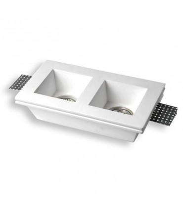 Century quadratisches LED-Licht aus Gips JESSY2-SQ2112