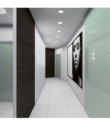 Egoluce Einbaustrahler EDY 50W Sockel GU5,3 grauer Rahmen 6300.03