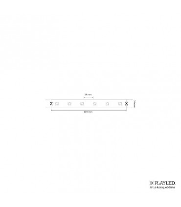 Playled LED- Lichtbänder MT.5 72W 3000K 24V 1150 lumen SSP14C