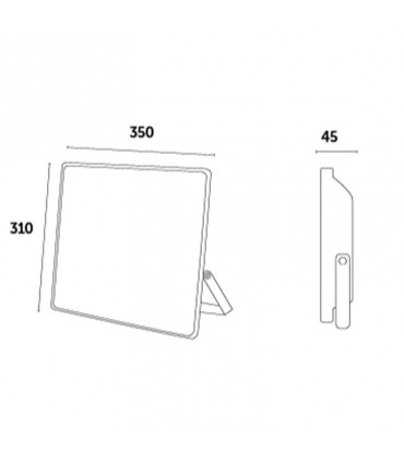 Playled LED-Flutlicht COMPAT Silber 6000K 150W VR150SF