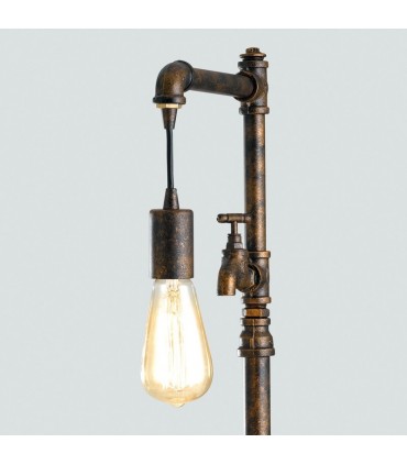 Lutec AMACORD Tischleuchte Braun, 1-flammig 255682