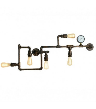 Lutec AMACORD Wandleuchte Braun, 5-flammig I-AMARCORD-PL5