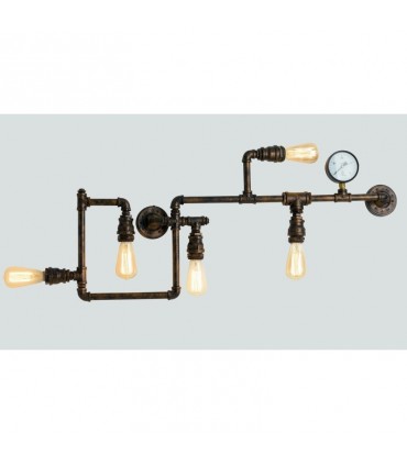 Lutec AMACORD Wandleuchte Braun, 5-flammig I-AMARCORD-PL5