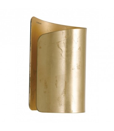 Fan Wandlicht für Innenbereich 1XE27 aus gelber Glass I-IMAGINE-AP-ORO