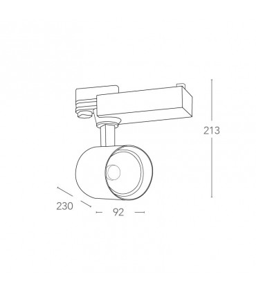 Fan Europe LED-Scheinwerfer 10W 4000K 40° Schwarz LED-EAGLE-B-10WM