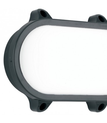 Ceiling Fan Wandleuchte anthrazit 15W OV IP65 4K LED-SHELLY-S ANT