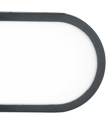 Ceiling Fan Wandleuchte anthrazit 15W OV IP65 4K LED-SHELLY-S ANT