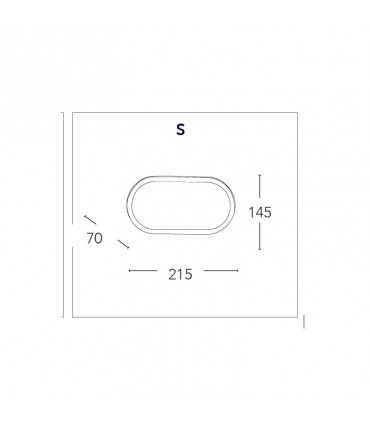 Ceiling Fan Wandleuchte anthrazit 15W OV IP65 4K LED-SHELLY-S ANT