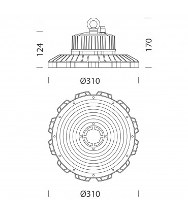 Fosnova LED- Scheinwerfer Disano 200W 4000K 28000 lumen 2237003200