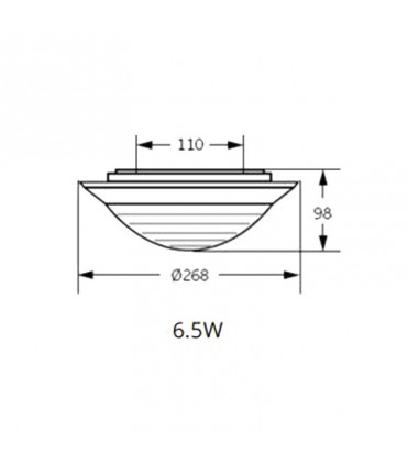 Brio LED-Deckenleuchte Ge Tungsram 6,5W 4000K 2D Fassung Klar 93118132