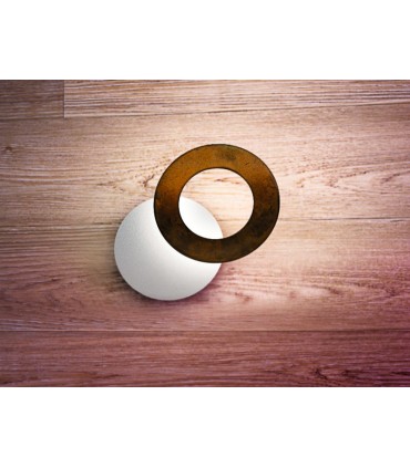 Icone LED-Wandlicht Vera 16,8W weiß und messing VERA50BIOT