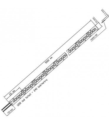 Ledco Led-Streifen 60W 4000K 24V IP65 5 Meter SL200LBN65/ESN