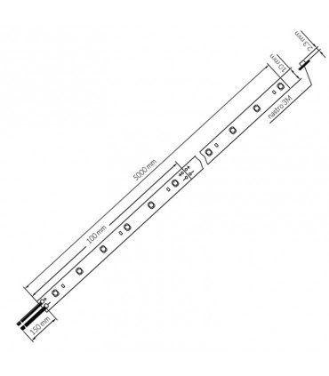 Ledco Led Strip 60W 3000K 24V IP65 5 Meter Strang SL60LBC65