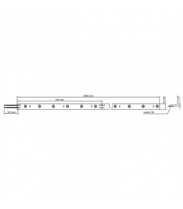 Ledco 95W 4000K LED-Streifen 5 Meter IP65 SL72RGBW65/LBN