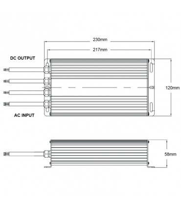 Ledco Netzteil für Led 200W 24V IP67 TR24200/67