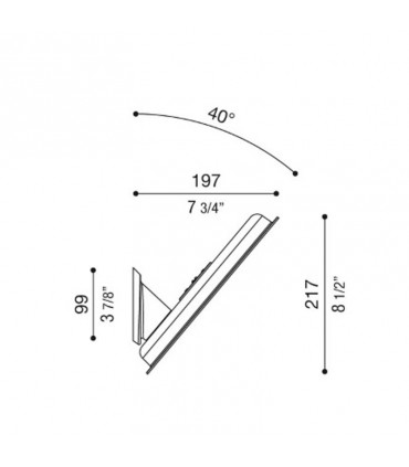 Lombardo Airy oval Arm aus Polycarbonat Farbe Schwarz LB11432
