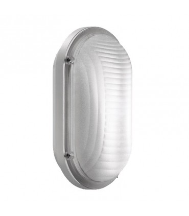 Lombardo ovale Wandleuchte Luce 260, weiß, E27 IP44 LB44122