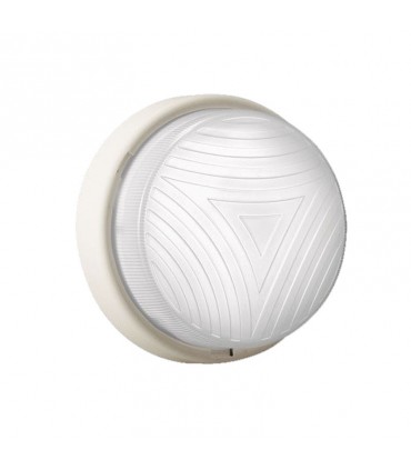 Lombardo Wandleuchte Twister, rund, weiß E27 IP44 LB54221