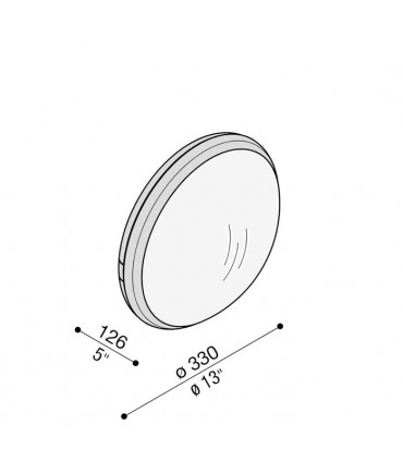 Lombardo Deckenleuchte Class, rund, weiß, E27 IP65 LB58121