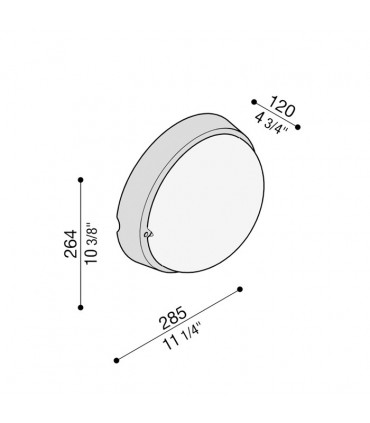 Lombardo Airy runde Deckenleuchte weiß E27 IP54 LB82221