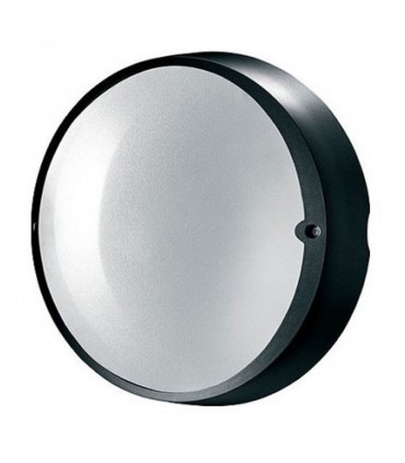 Lombardo runde Wandleuchte Airy, schwarz E27 IP54 LB8232G