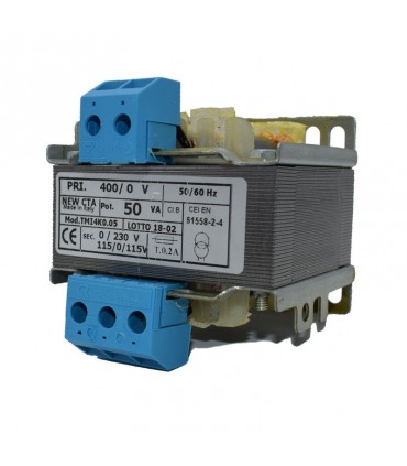 CTA einphasiger Trenntransformator 500VA 400V/115-0-115 TMI4K0.50