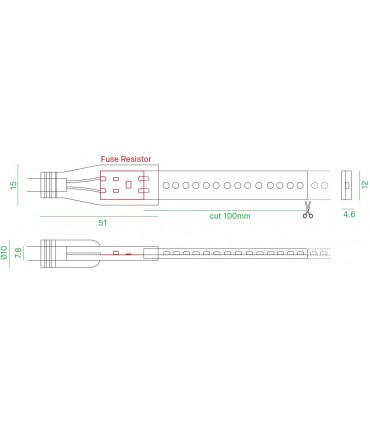 Nobile Strip 90W 3000K 230V 5 Meter 70230/C/05