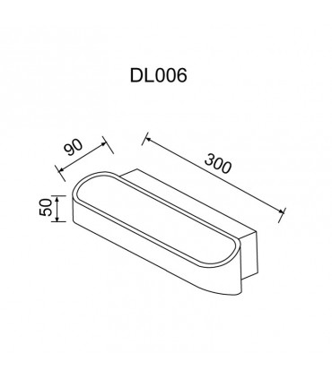 Nobile dekorative Wandleuchte 2X7,5 3000K Aluminium DL006/AL