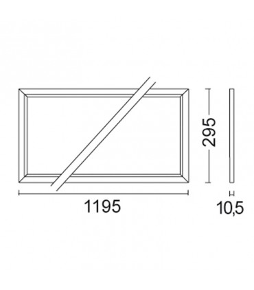 Nobile LED-Panel 36W 4000K LPXM312/4K