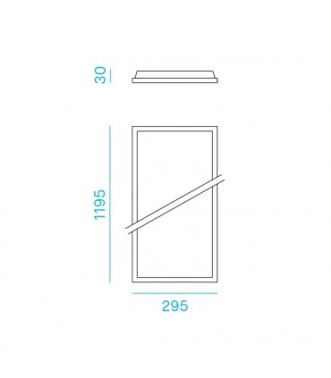 Nobile rechteckiges LED-Panel 36W 4000K LPZ312/4K
