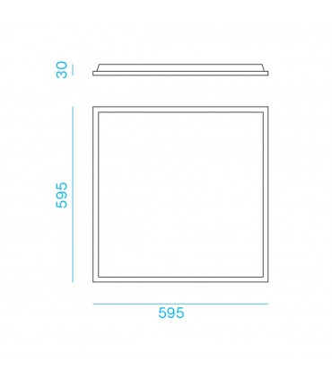 Nobile LED-Panel 36W 3000K 60X60 LPZ66/3K