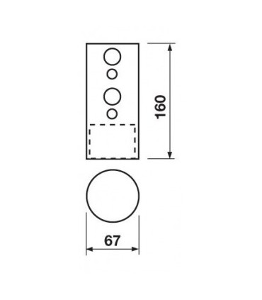 Novalux graue Halterung für Mastmontage aus Kunststoff A550GR