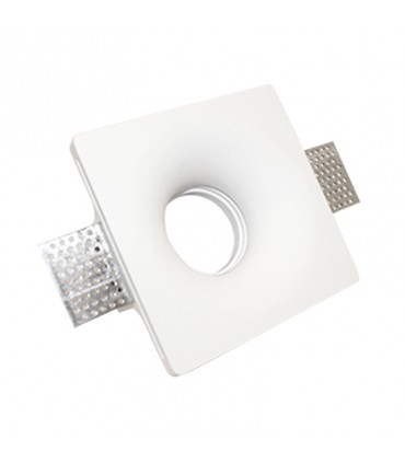 Poliplast viereckige LED-Einbauleuchte GU10 120x120mm 400721