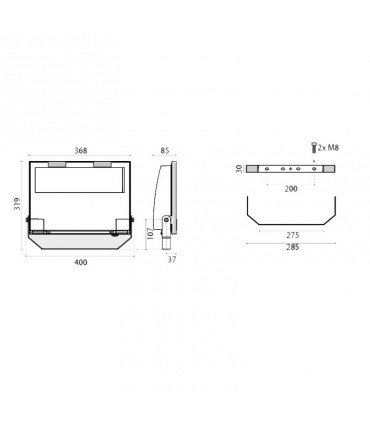 SBP led Flutlicht 78W 5000K 7960lm 06094194