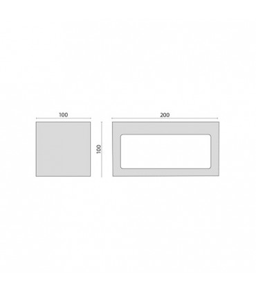 QUASAR LED-Wandlicht Prisma 20 TECH 12,5W 4000K Weiß 303531