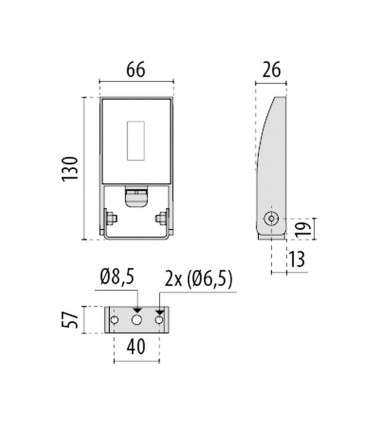 SBP Prisma SPIDER+ 10W 3500K S/EW IP66 Scheinwerfer 3108608