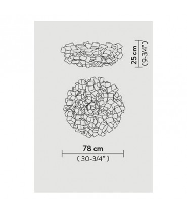 Slamp Clizia Ceiling-Wall Wandleuchte Large Farbe Weiß CLI78PLF0003W000