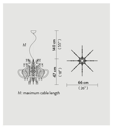 Slamp LILLIBET Pendelleuchte Transparent LIL14SOS0000TT