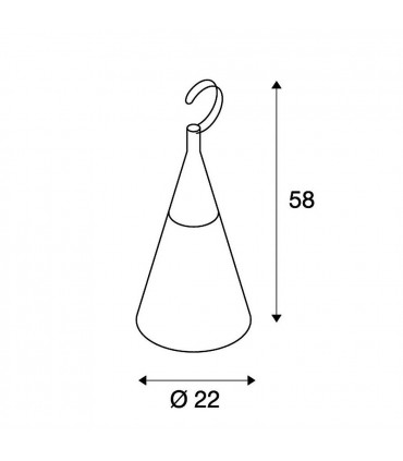 SLV PLENUM SWING Pendelleuchte E27 IP44 rund anthrazit A++228995